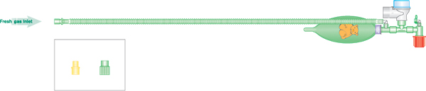 Bagging-System Pädiatrie 1.8m mit Beutel 0.5 Liter - steril